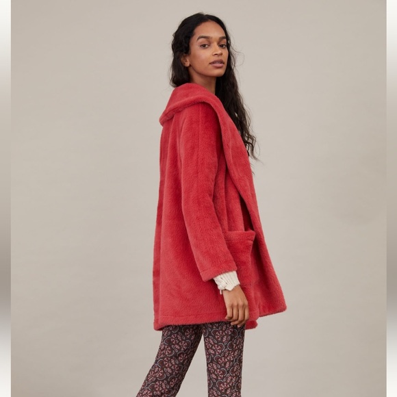 NWOT Anthropologie Sanctuary Elena Plush Shawl Jacket PLUS - Picture 14 of 17